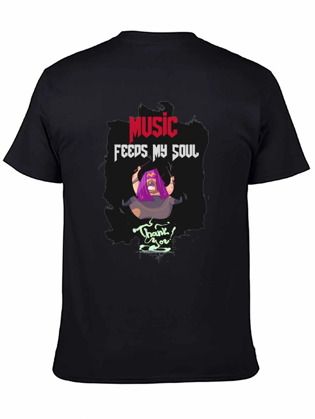 Music Feeds My Soul T-Shirt | Unique Graphic Tee product image 7