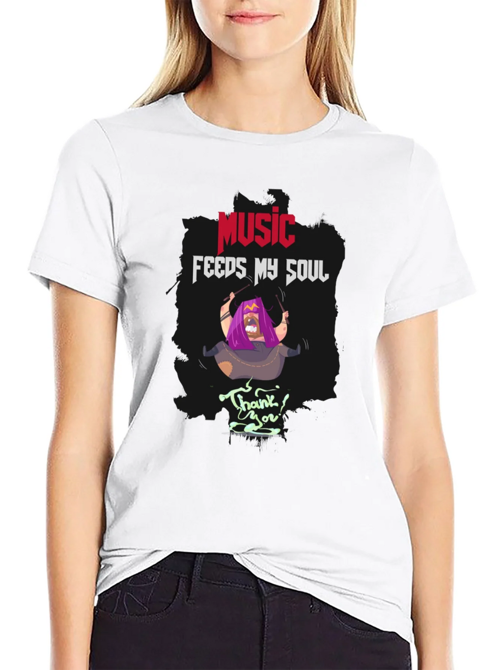 Music Feeds My Soul T-Shirt | Unique Graphic Tee product image 11