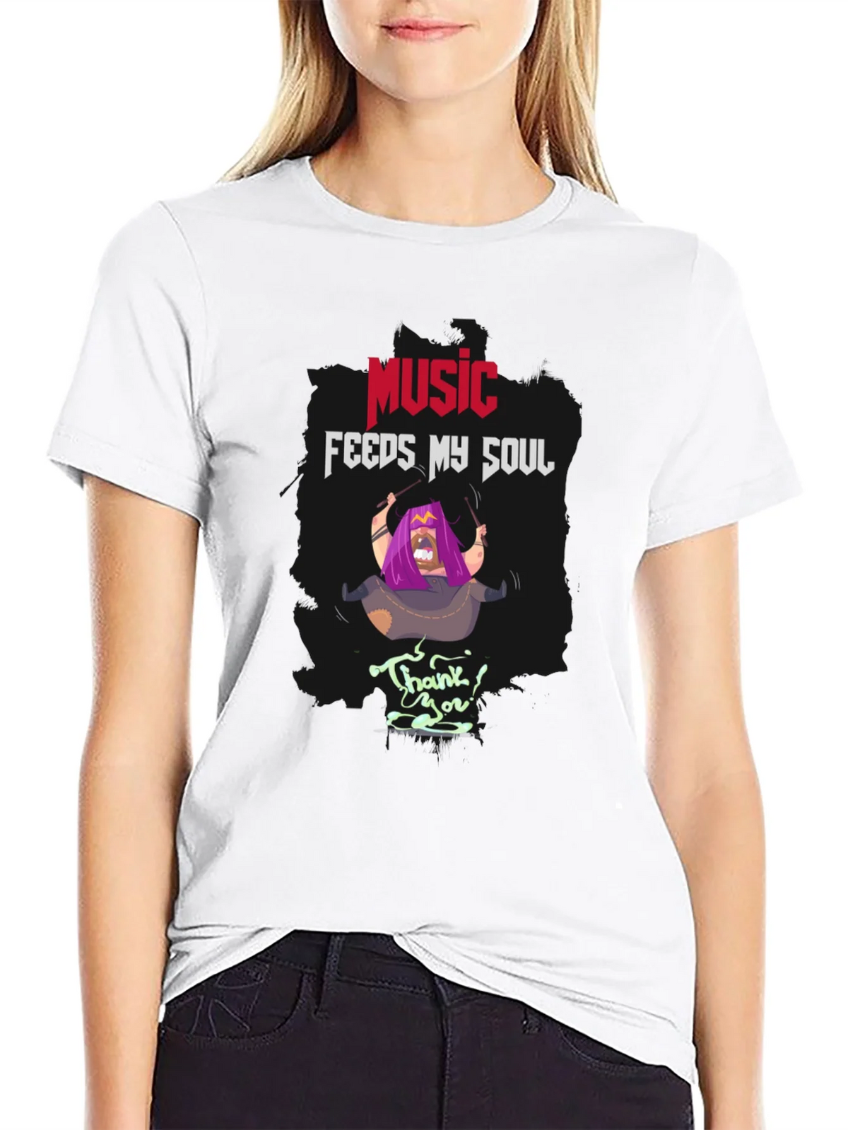 Music Feeds My Soul T-Shirt | Unique Graphic Tee product image 11