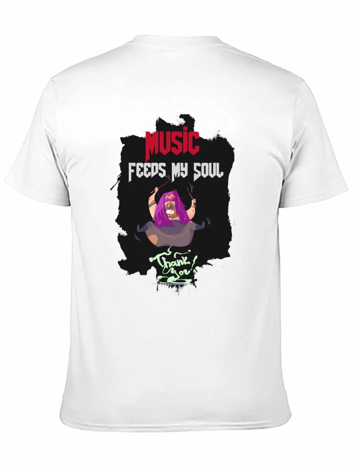 Music Feeds My Soul T-Shirt | Unique Graphic Tee product image 2