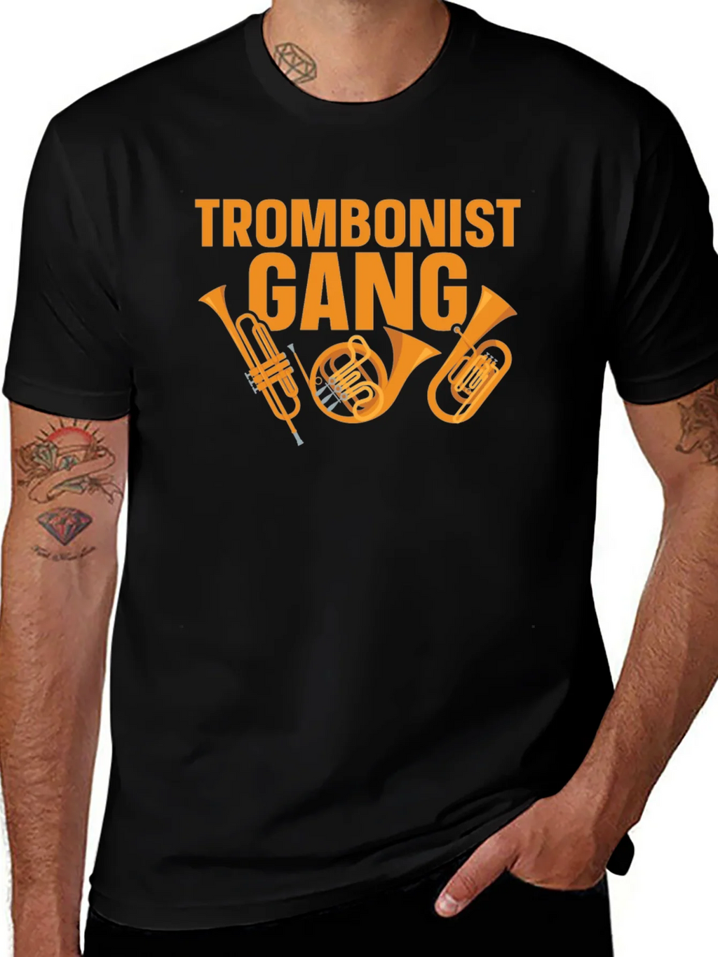 Trombonist Gang Graphic Tee - Musician T-Shirt product image 1