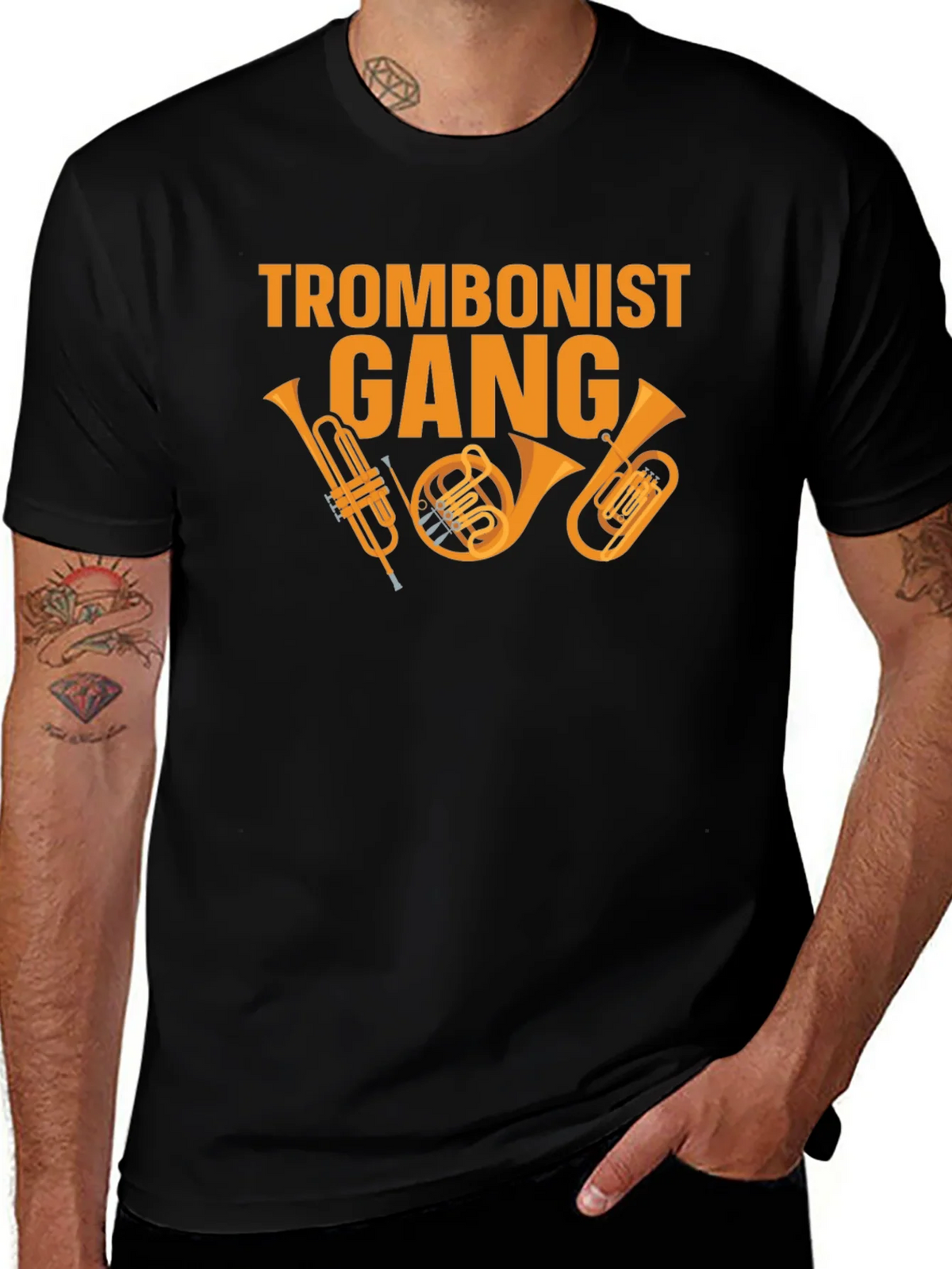 Trombonist Gang Graphic Tee - Musician T-Shirt product image 1
