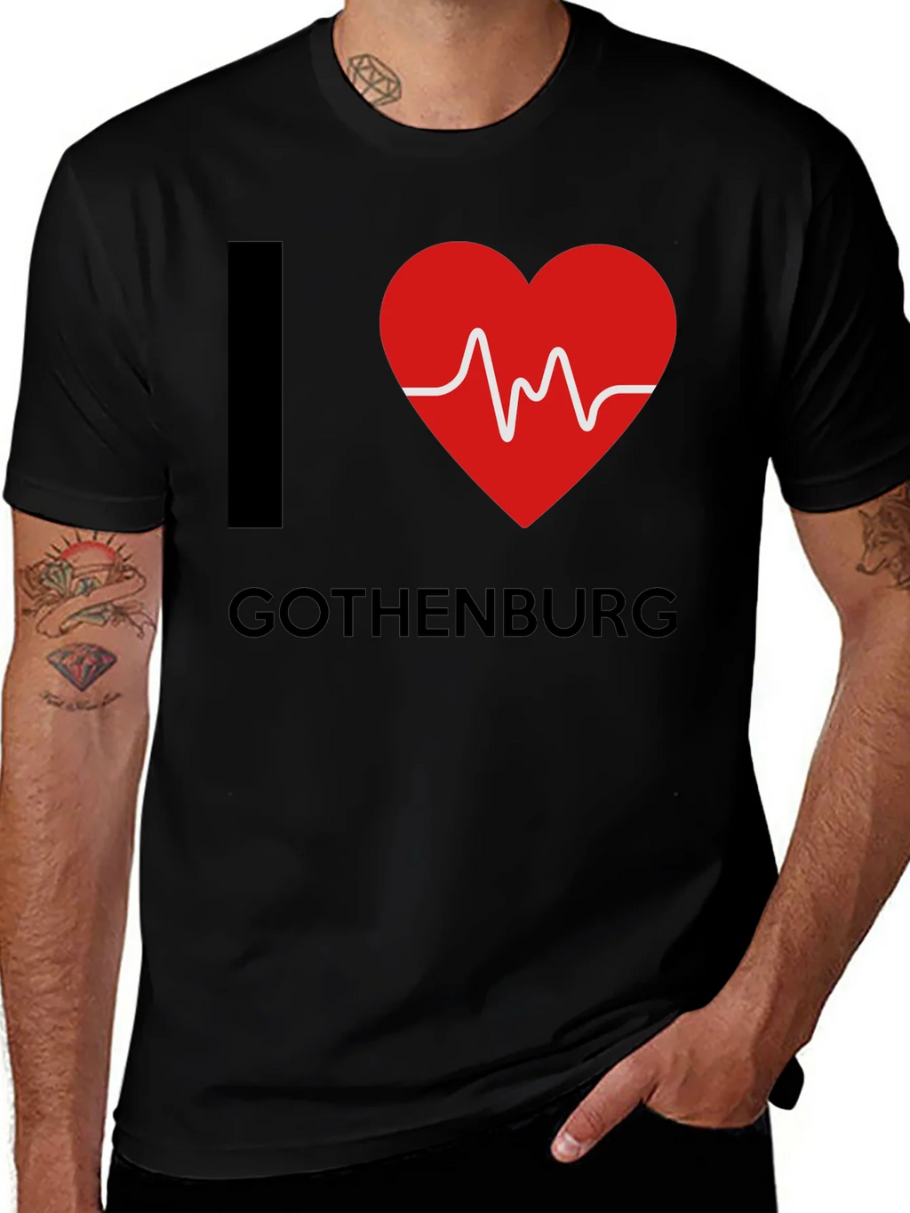 I Heart Gothenburg Black T-Shirt product image 1