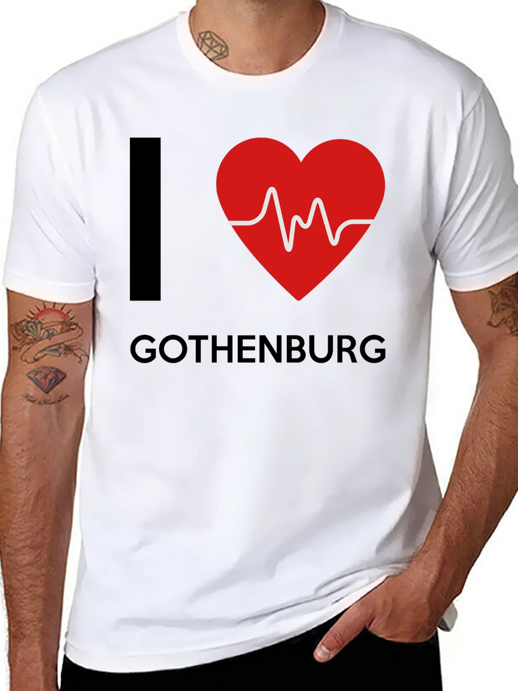 I Heart Gothenburg Black T-Shirt product image 10