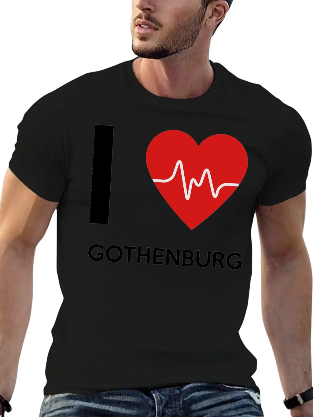 I Heart Gothenburg Black T-Shirt product image 9