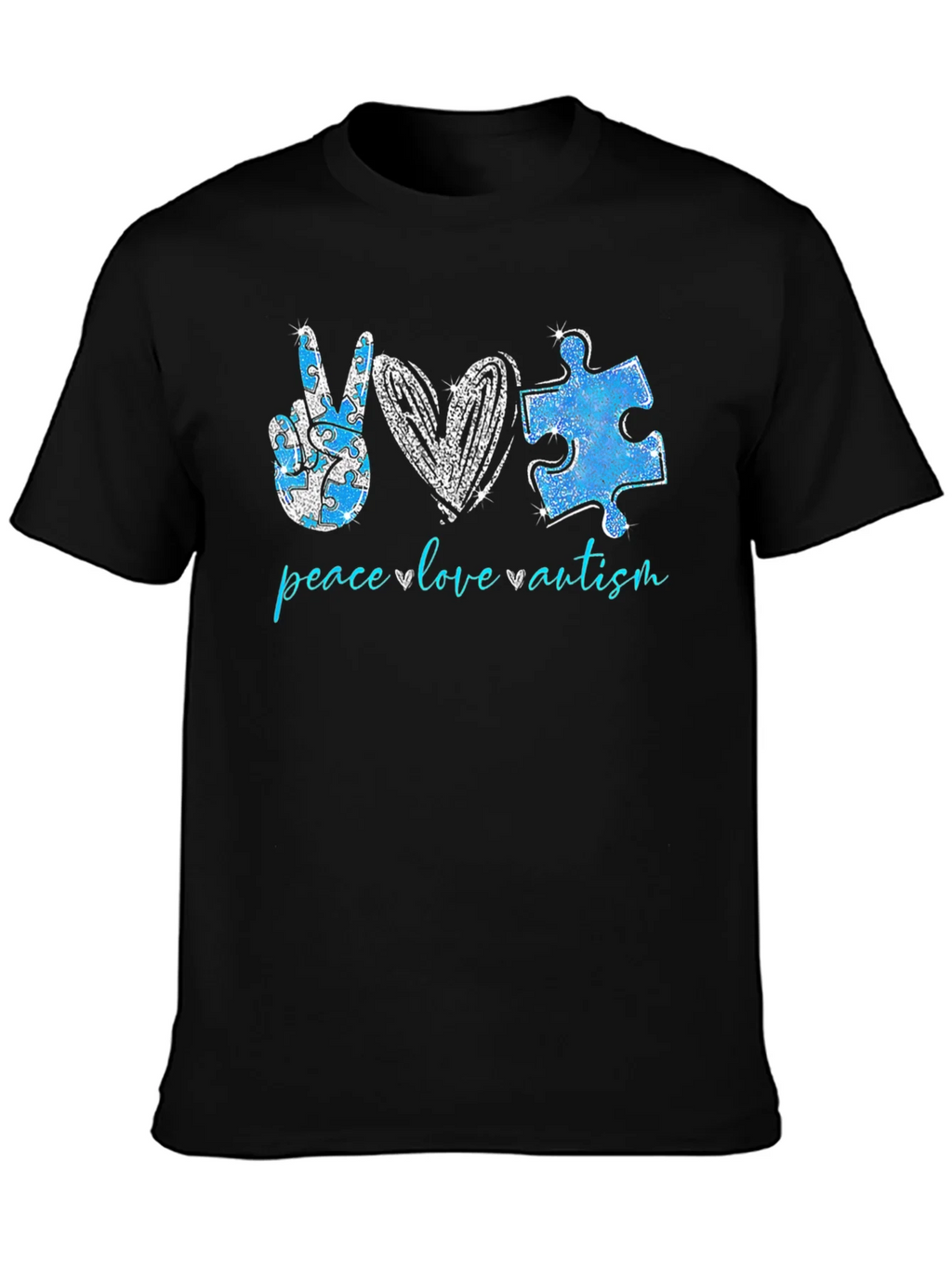 Peace Love Autism T-Shirt product image 6