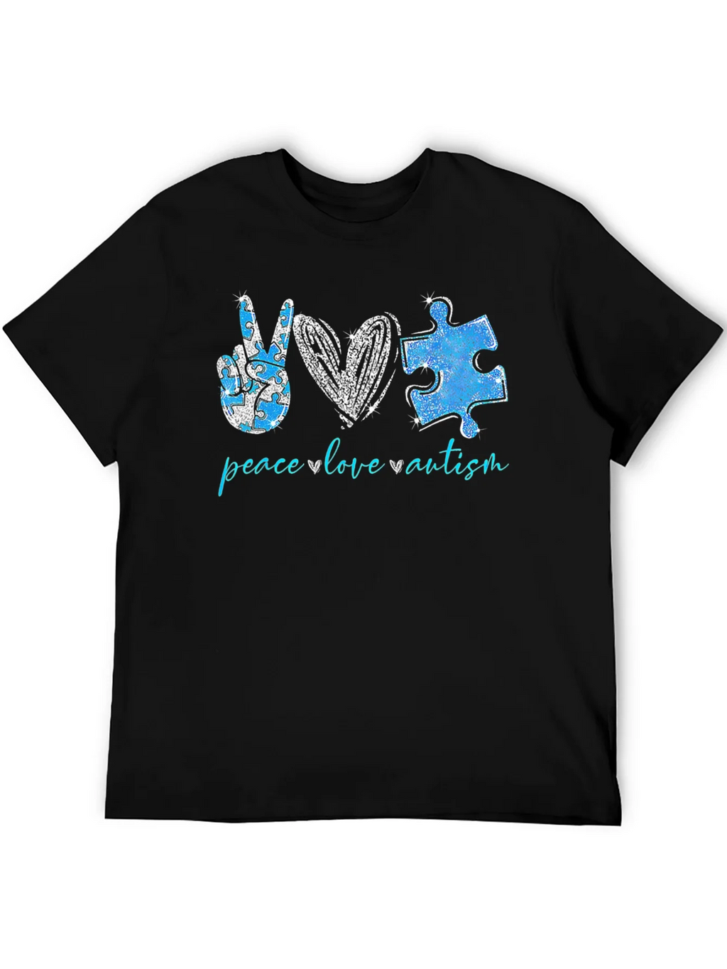 Peace Love Autism T-Shirt product image 8