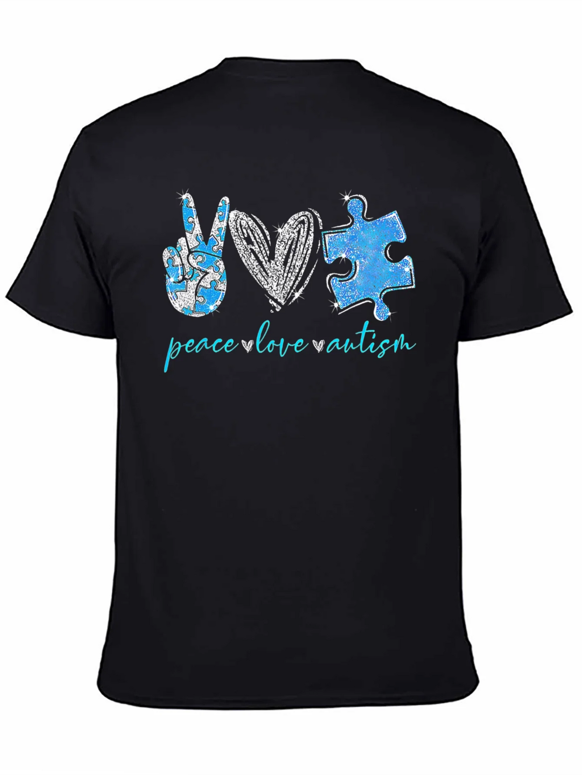 Peace Love Autism T-Shirt product image 7