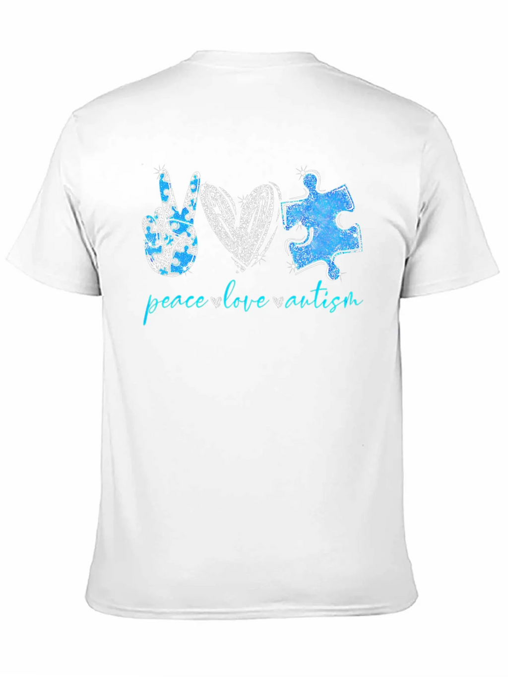 Peace Love Autism T-Shirt product image 2