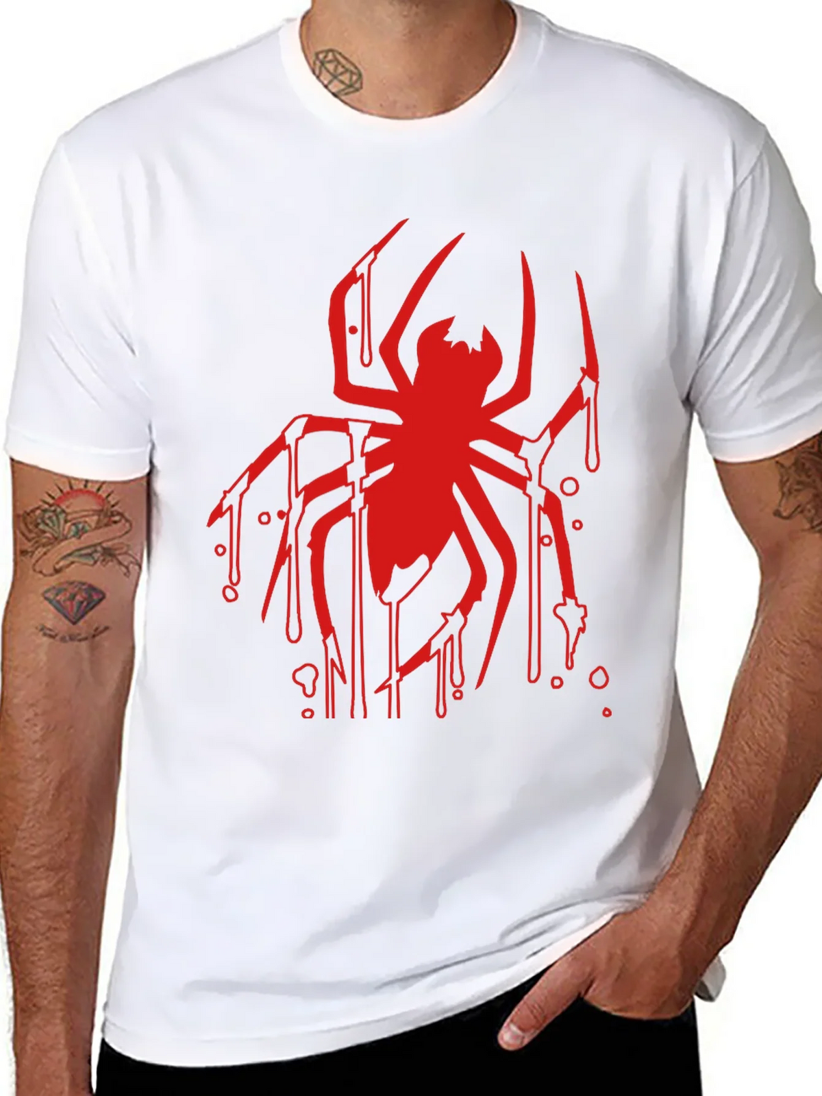 Red Spider Graphic Black T-Shirt product image 10