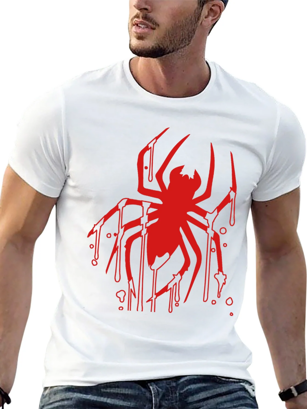 Red Spider Graphic Black T-Shirt product image 4