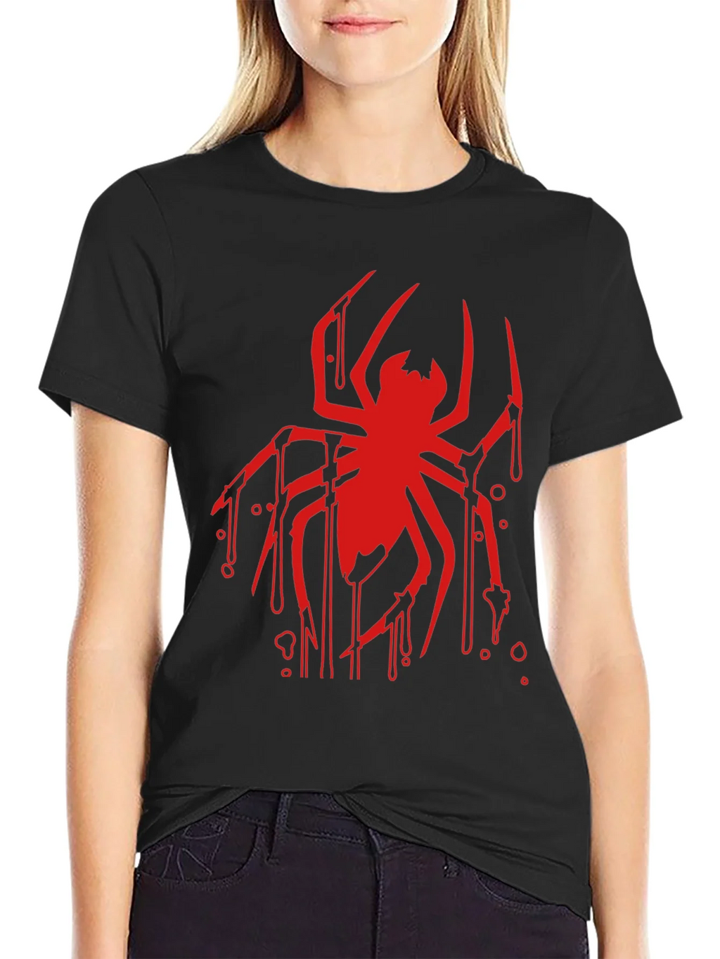 Red Spider Graphic Black T-Shirt product image 5