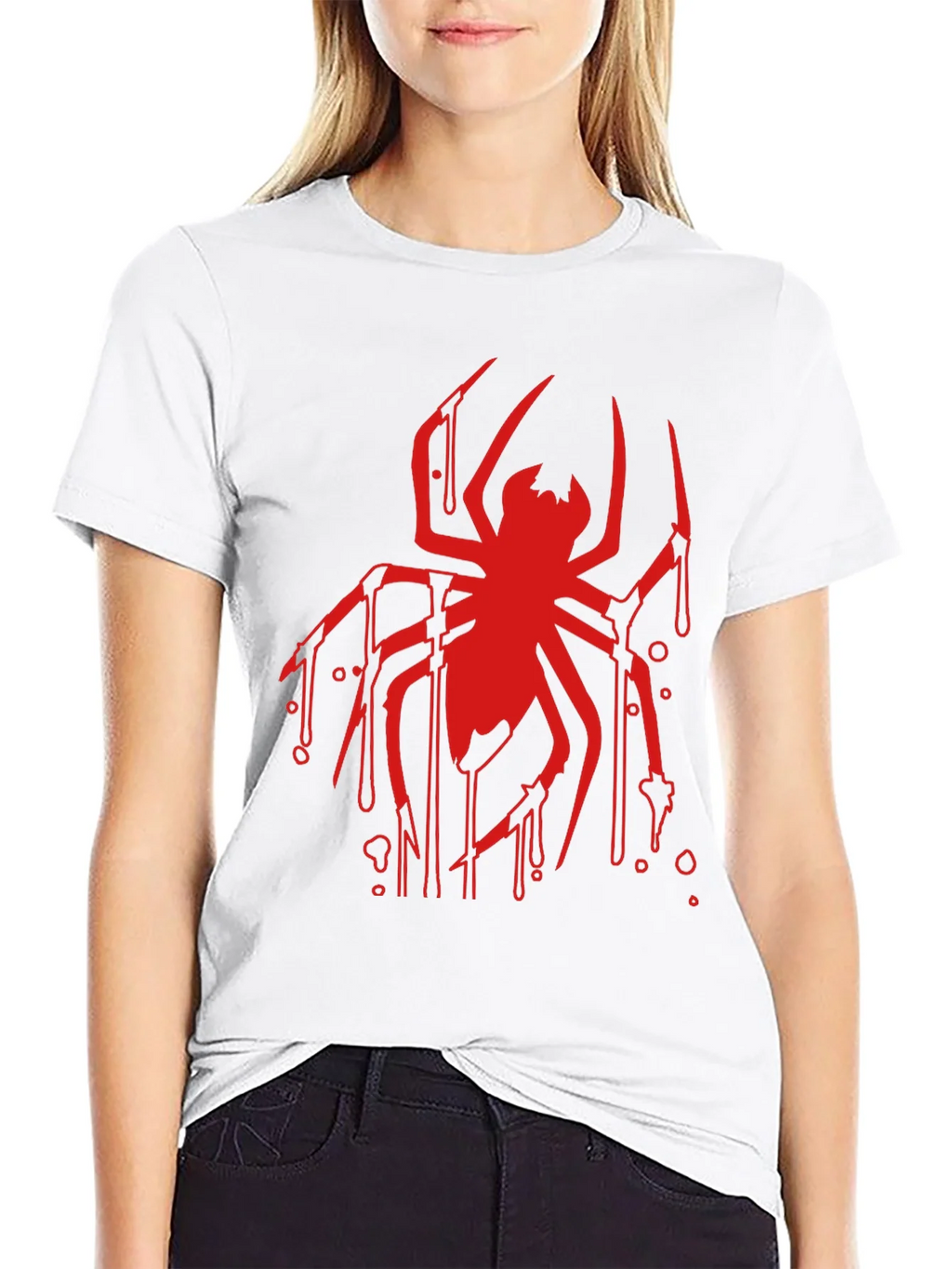 Red Spider Graphic Black T-Shirt product image 11