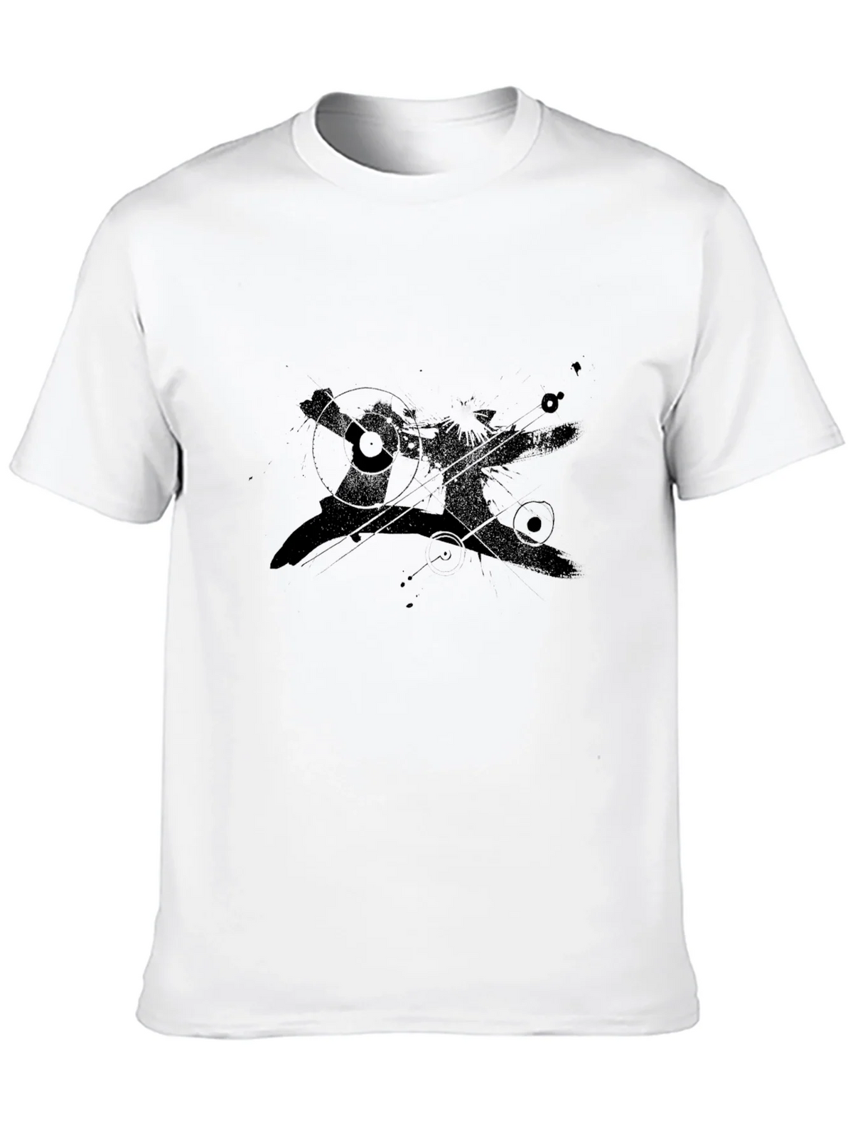 Mens Black Graphic Print Crew Neck Tee product image 12