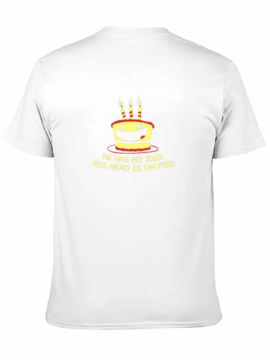 Funny Cake On Fire Graphic Tee - Black T-Shirt product image 2