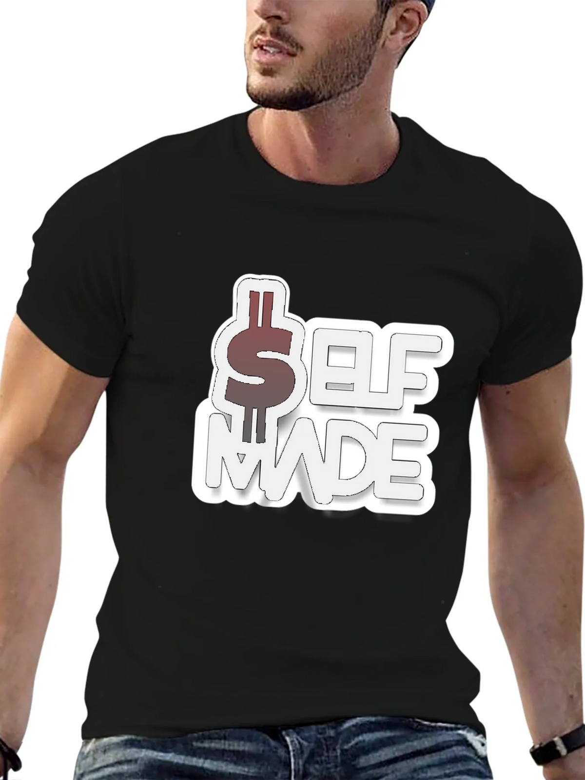 Self Made Black Graphic T-Shirt product image 9