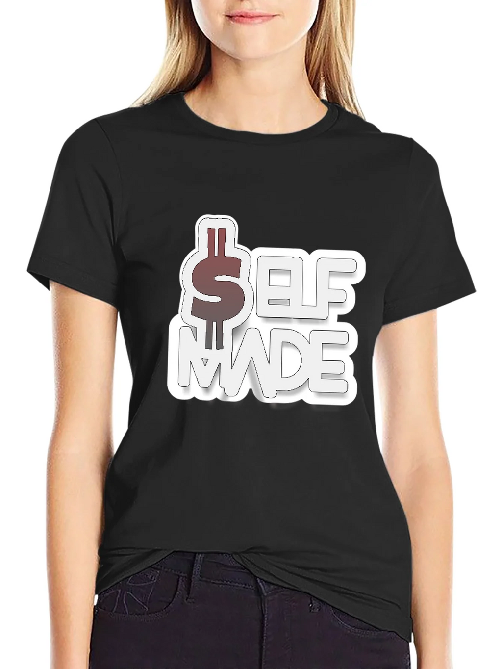 Self Made Black Graphic T-Shirt product image 5
