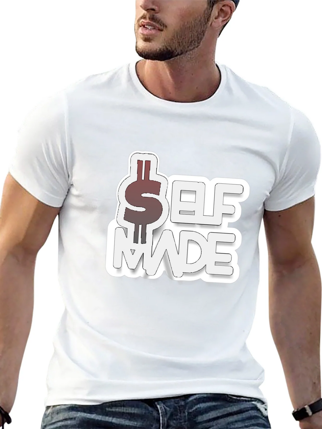 Self Made Black Graphic T-Shirt product image 4