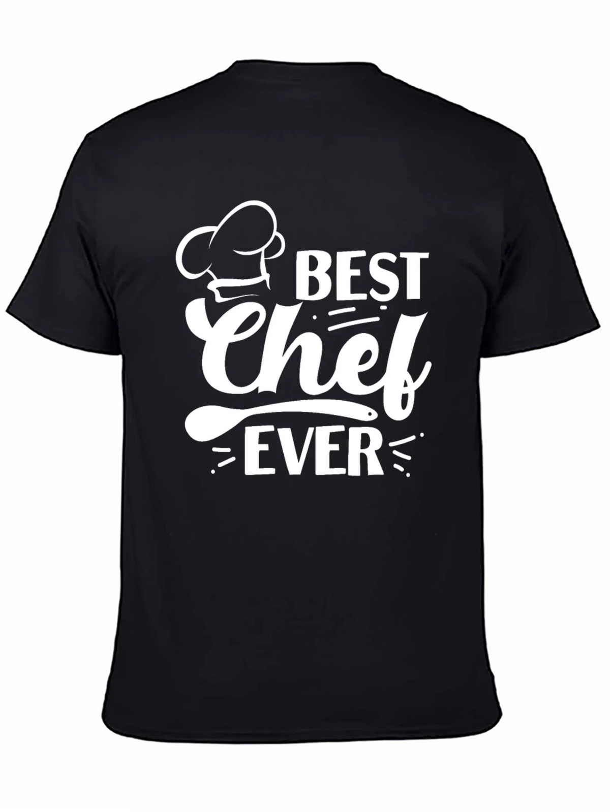 Best Chef Ever T-Shirt - Black Cotton Graphic Tee product image 7