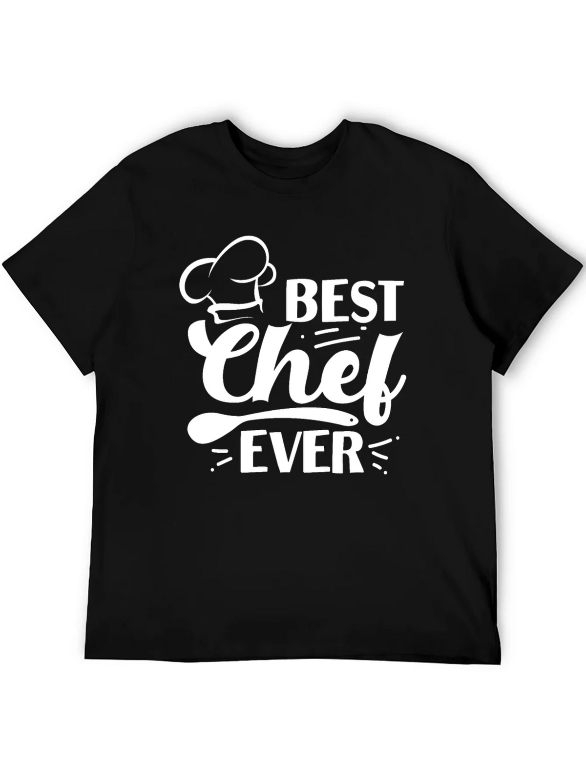 Best Chef Ever T-Shirt - Black Cotton Graphic Tee product image 8