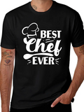 Best Chef Ever T-Shirt - Black Cotton Graphic Tee product image 1