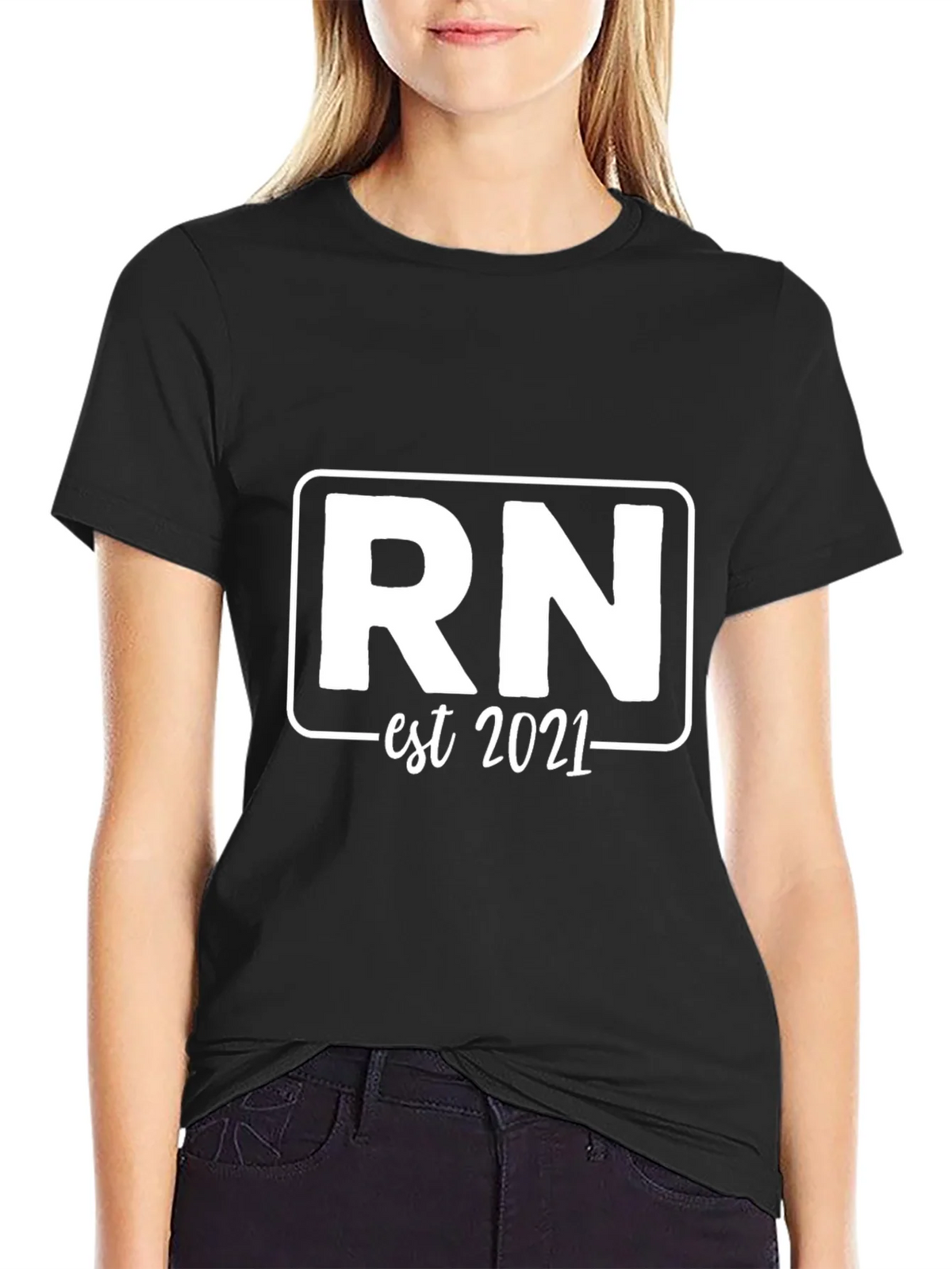 RN Est 2021 T-Shirt Registered Nurse Shirt product image 5