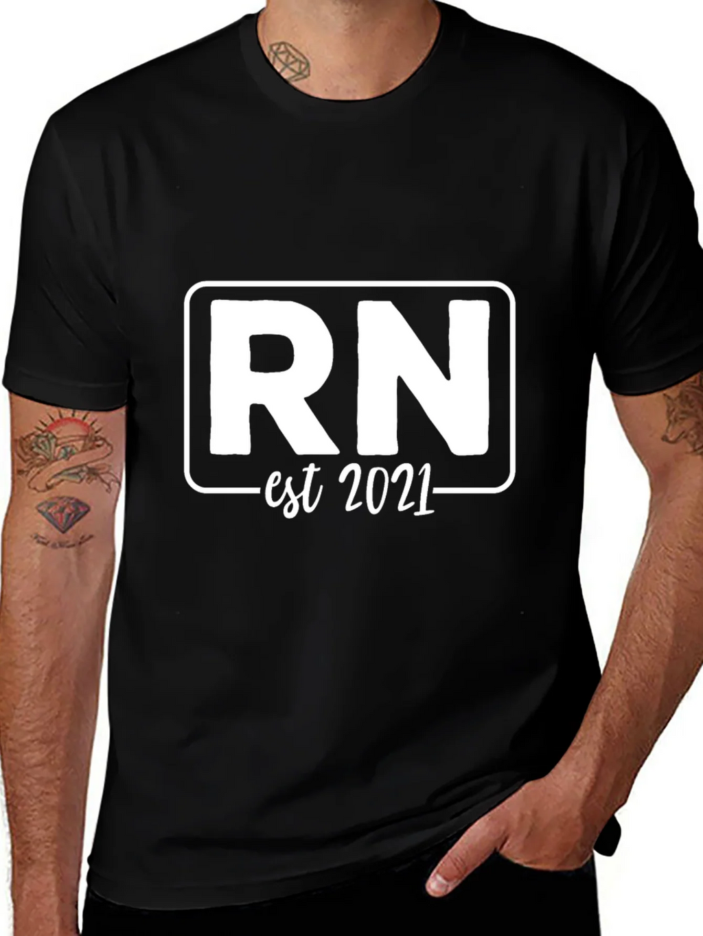 RN Est 2021 T-Shirt Registered Nurse Shirt product image 1