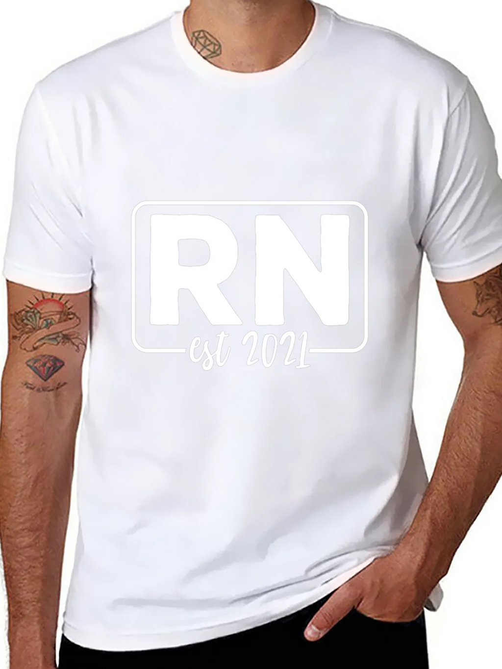 RN Est 2021 T-Shirt Registered Nurse Shirt product image 10