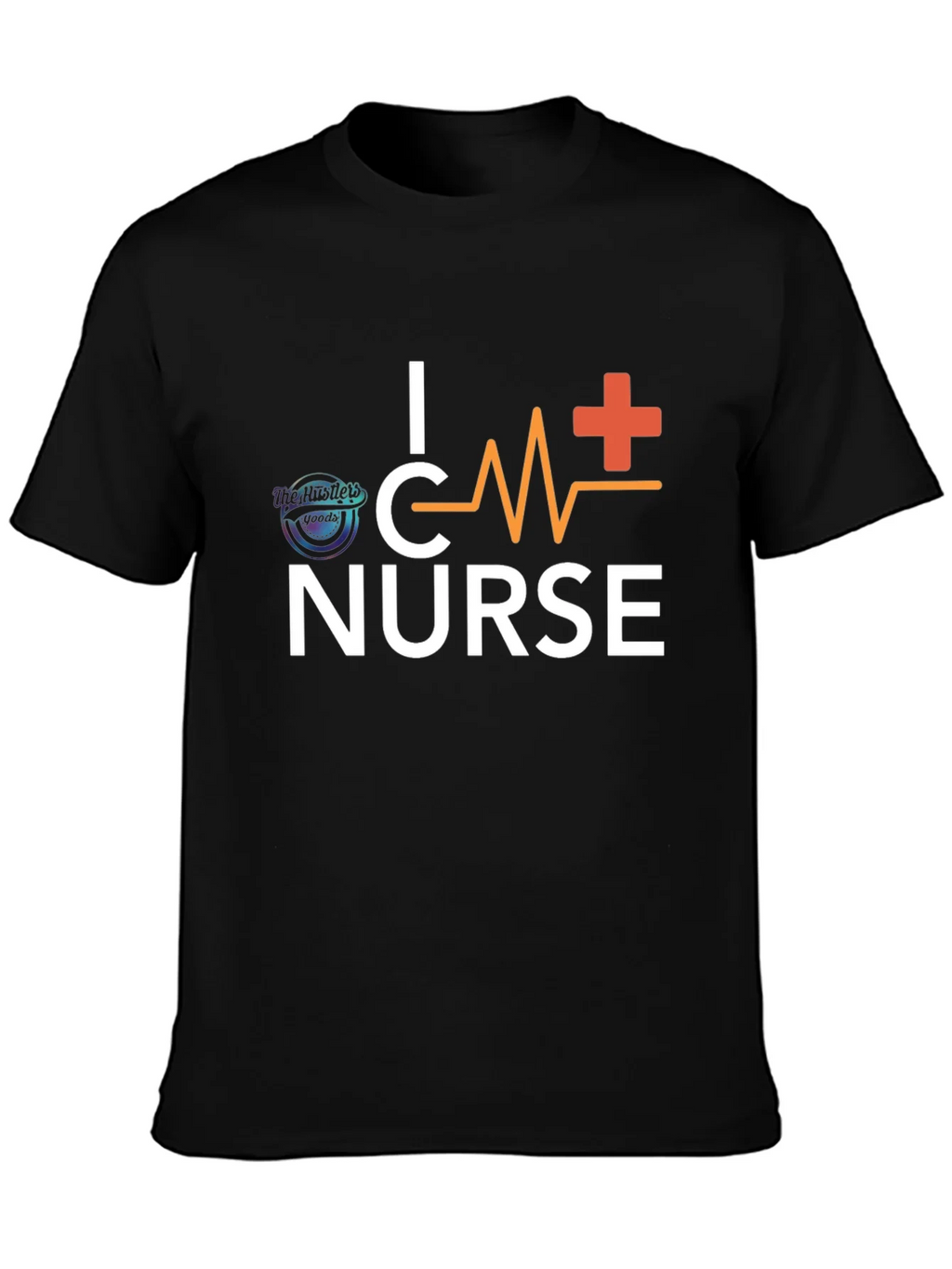 I Heart Nurse Black T-Shirt product image 2