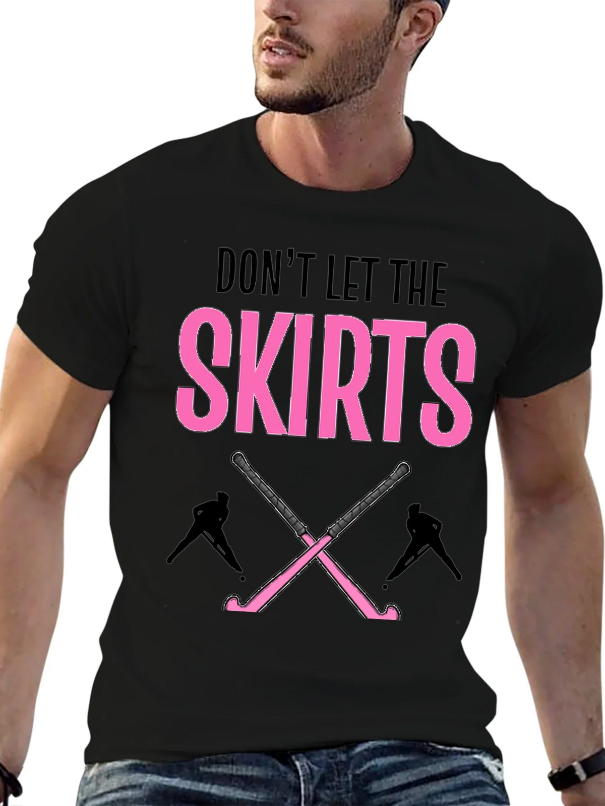 Dont Let The Skirts Hockey T-Shirt product image 9
