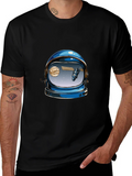 Astronaut Helmet Graphic Tee - Space Lover T-Shirt product image 1