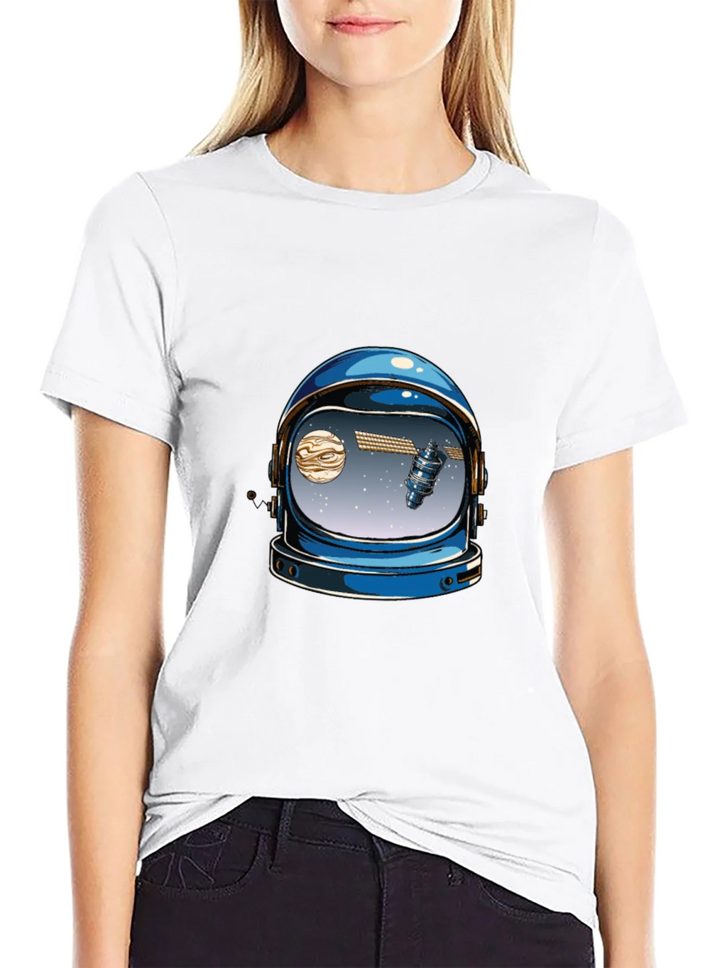 Astronaut Helmet Graphic Tee - Space Lover T-Shirt product image 8
