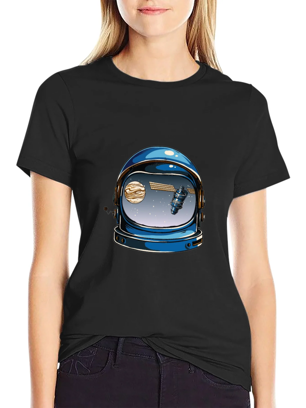 Astronaut Helmet Graphic Tee - Space Lover T-Shirt product image 5