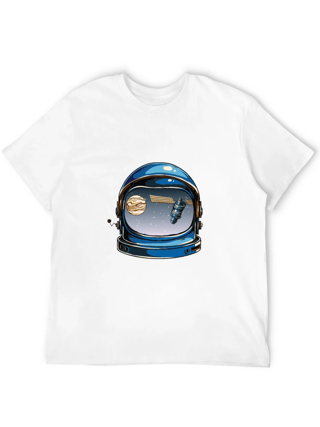 Astronaut Helmet Graphic Tee - Space Lover T-Shirt product image 3