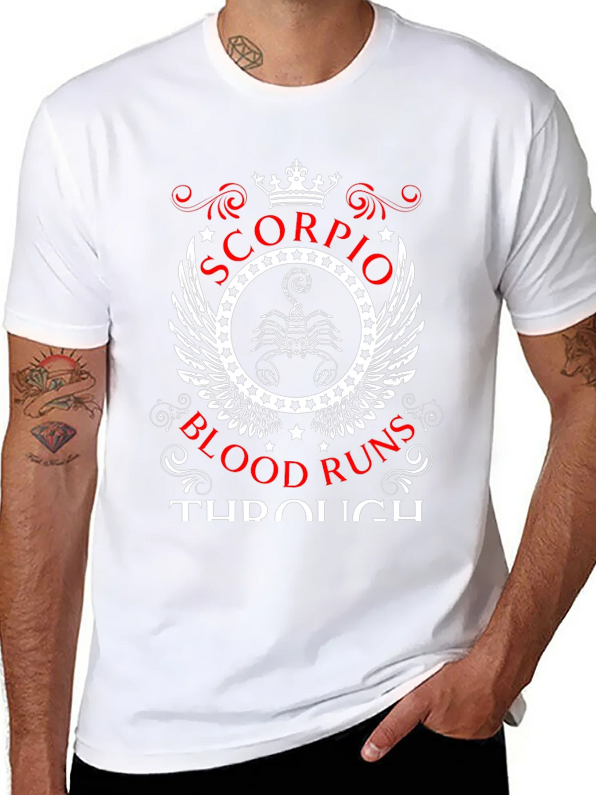 Scorpio Blood Runs Through T-Shirt product image 5