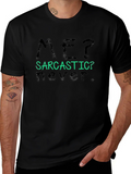 Sarcastic Never Graphic Tee - Mens Black T-Shirt product image 1