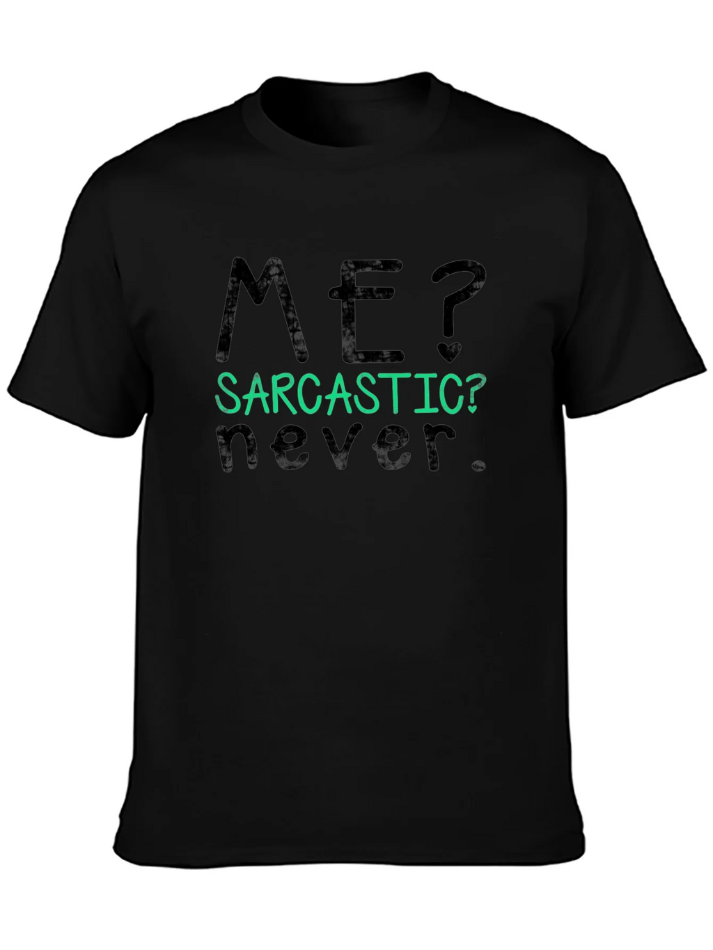 Sarcastic Never Graphic Tee - Mens Black T-Shirt product image 5