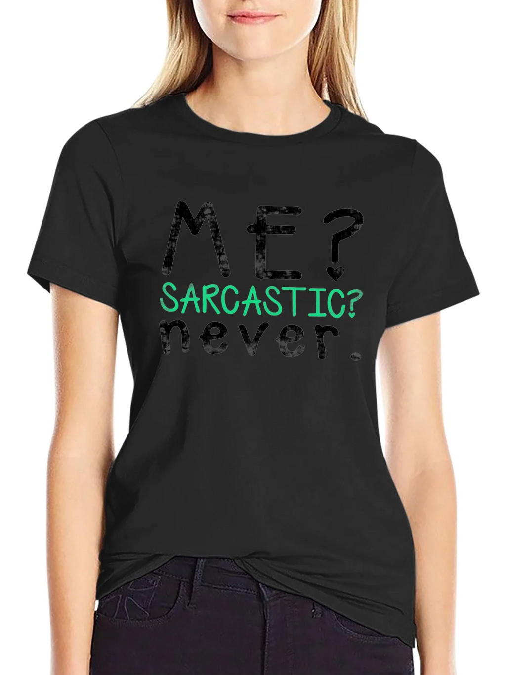 Sarcastic Never Graphic Tee - Mens Black T-Shirt product image 4
