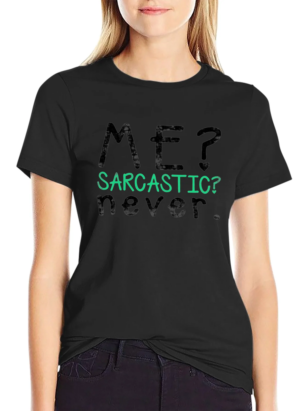 Sarcastic Never Graphic Tee - Mens Black T-Shirt product image 4