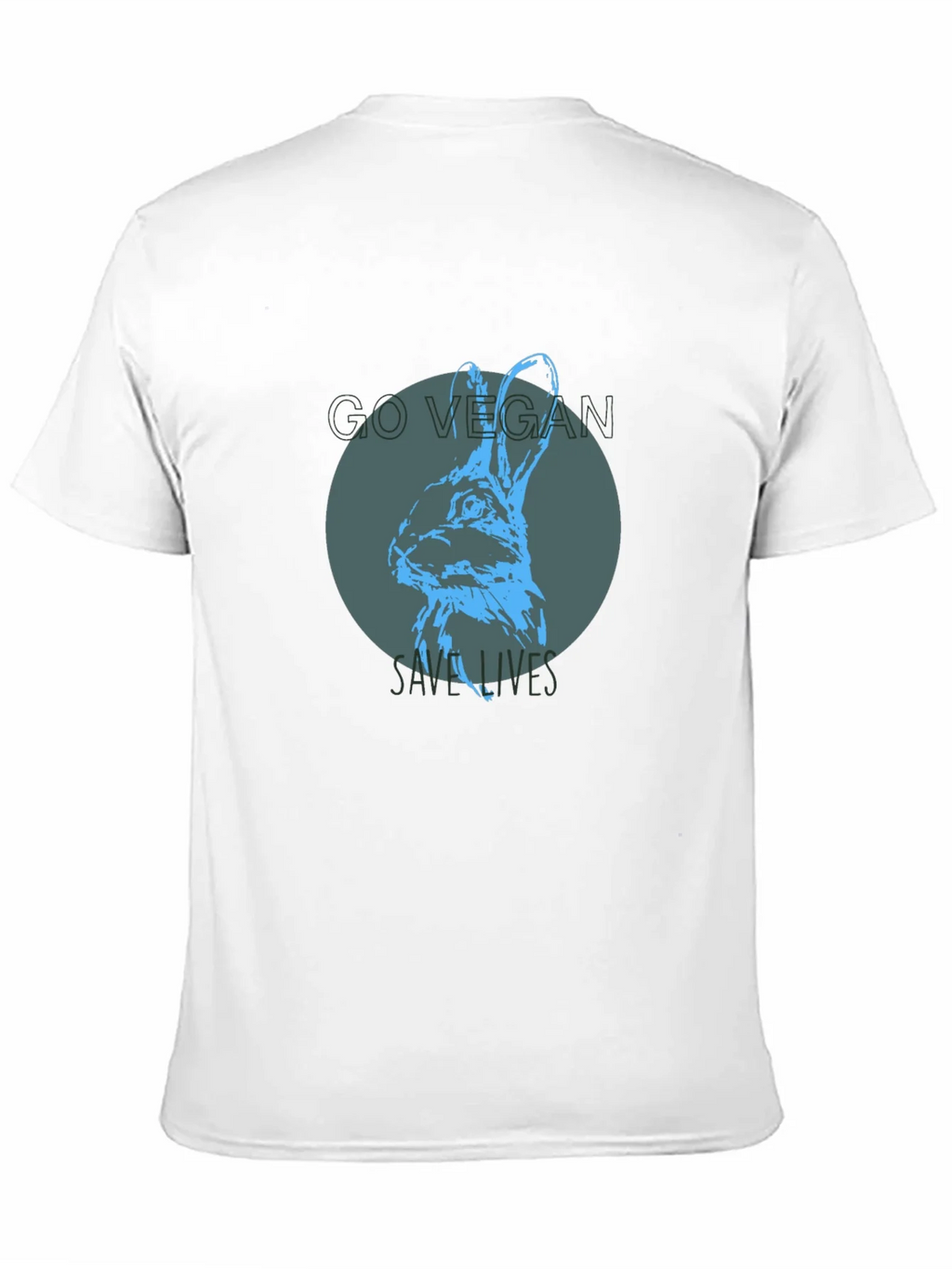 Vegan Rabbit Graphic Tee - Save Lives product image 2