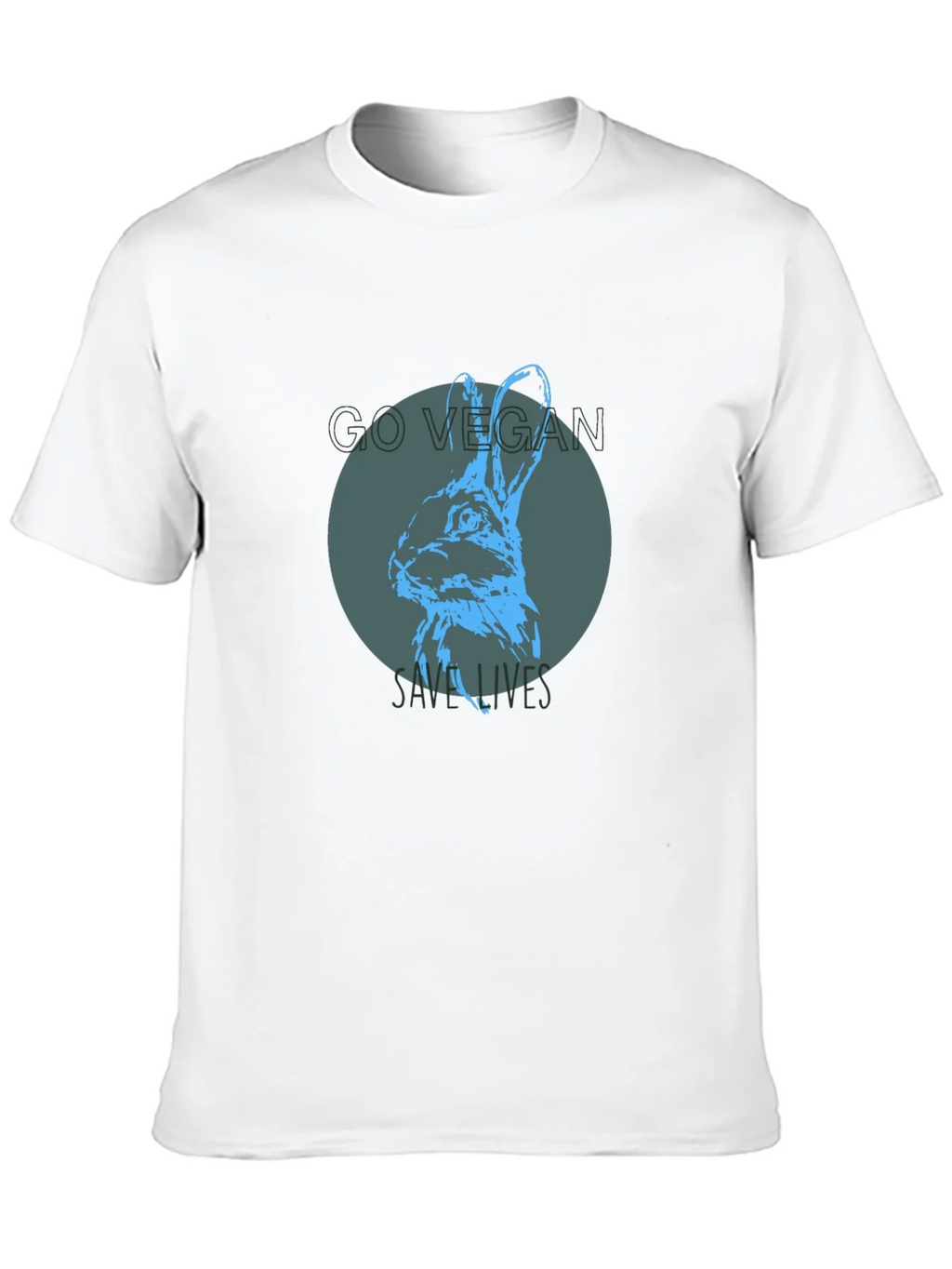 Vegan Rabbit Graphic Tee - Save Lives product image 12