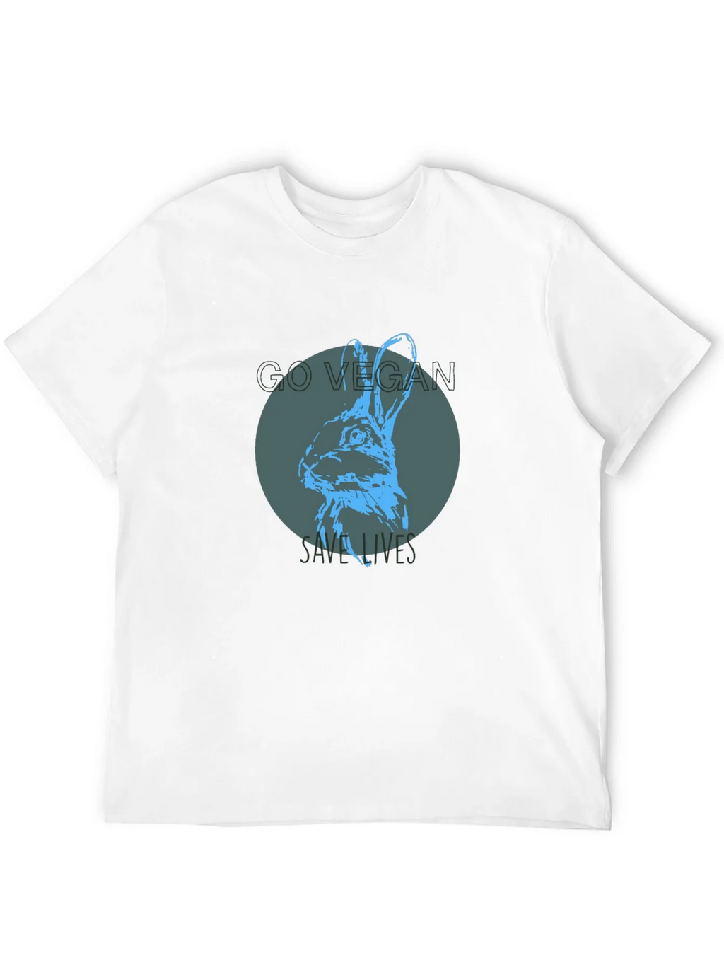 Vegan Rabbit Graphic Tee - Save Lives product image 3