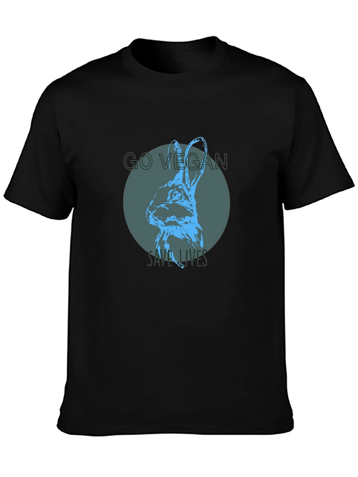 Vegan Rabbit Graphic Tee - Save Lives product image 6
