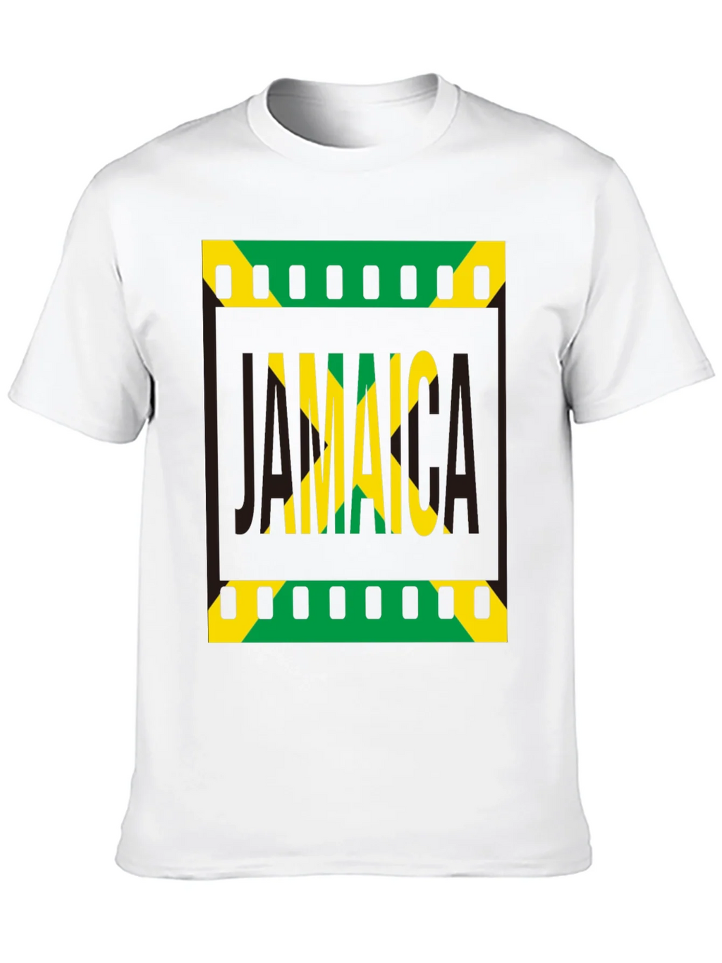 Jamaica Flag Graphic Print Black T-Shirt product image 12