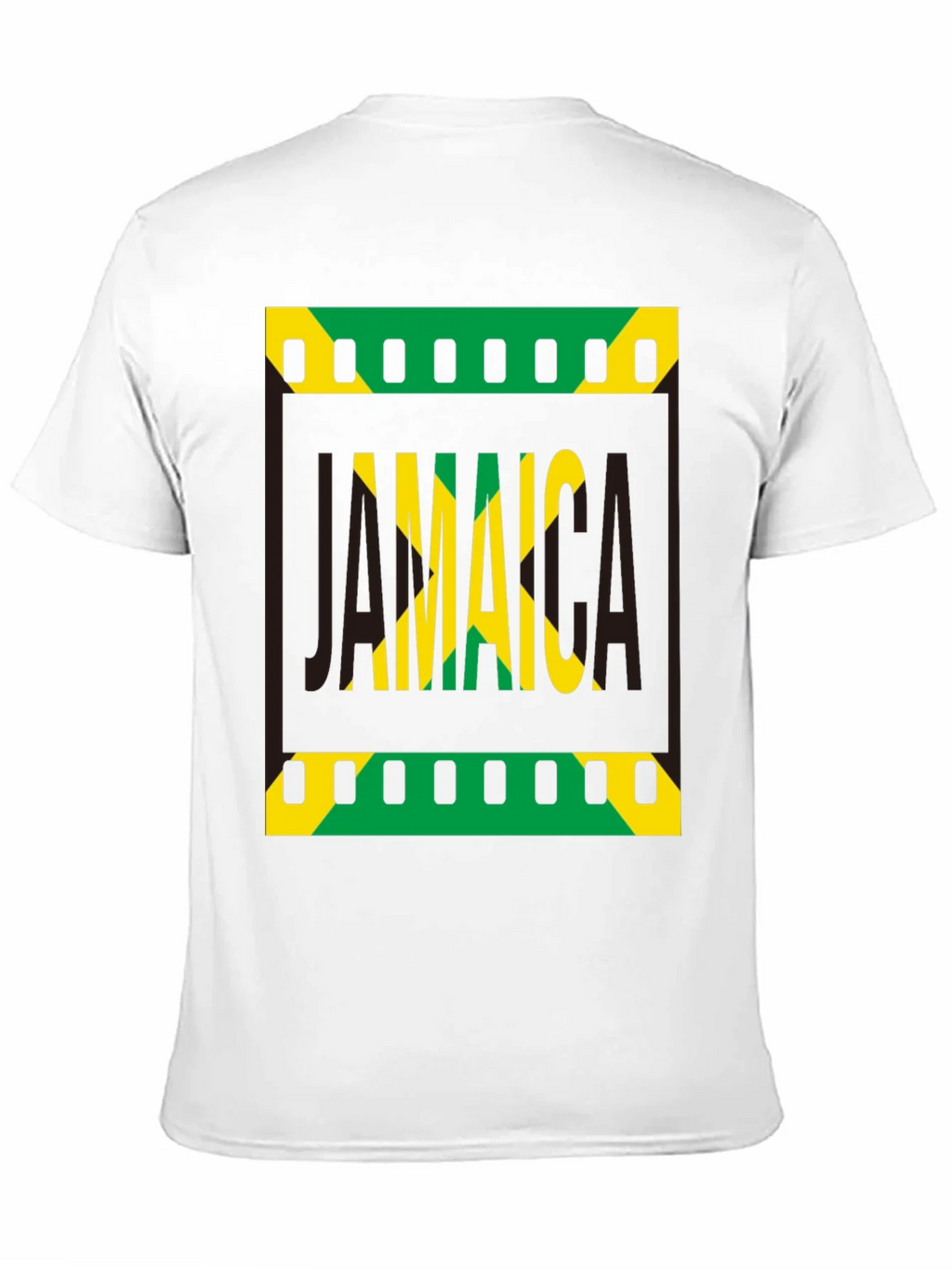 Jamaica Flag Graphic Print Black T-Shirt product image 2