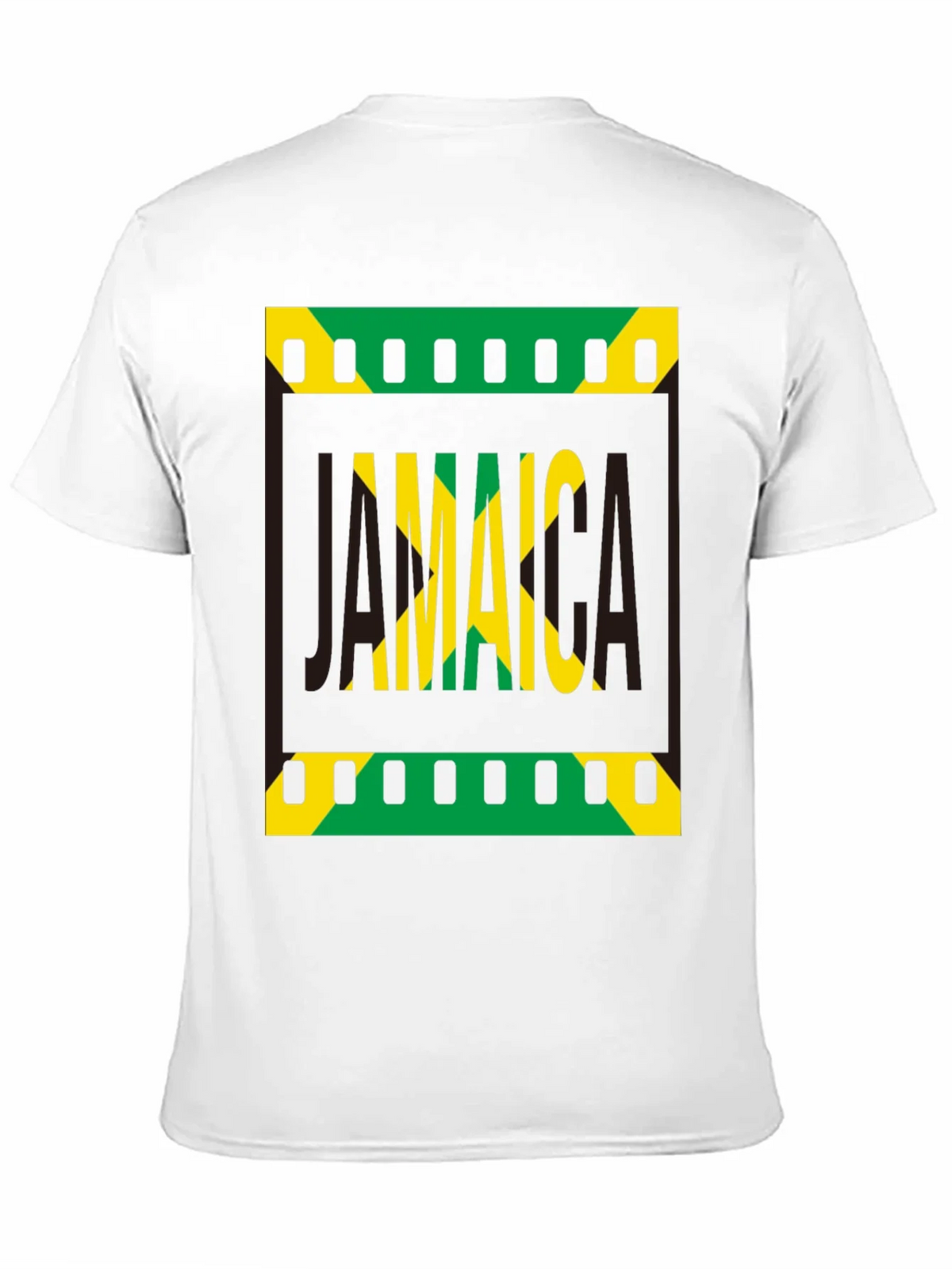 Jamaica Flag Graphic Print Black T-Shirt product image 2