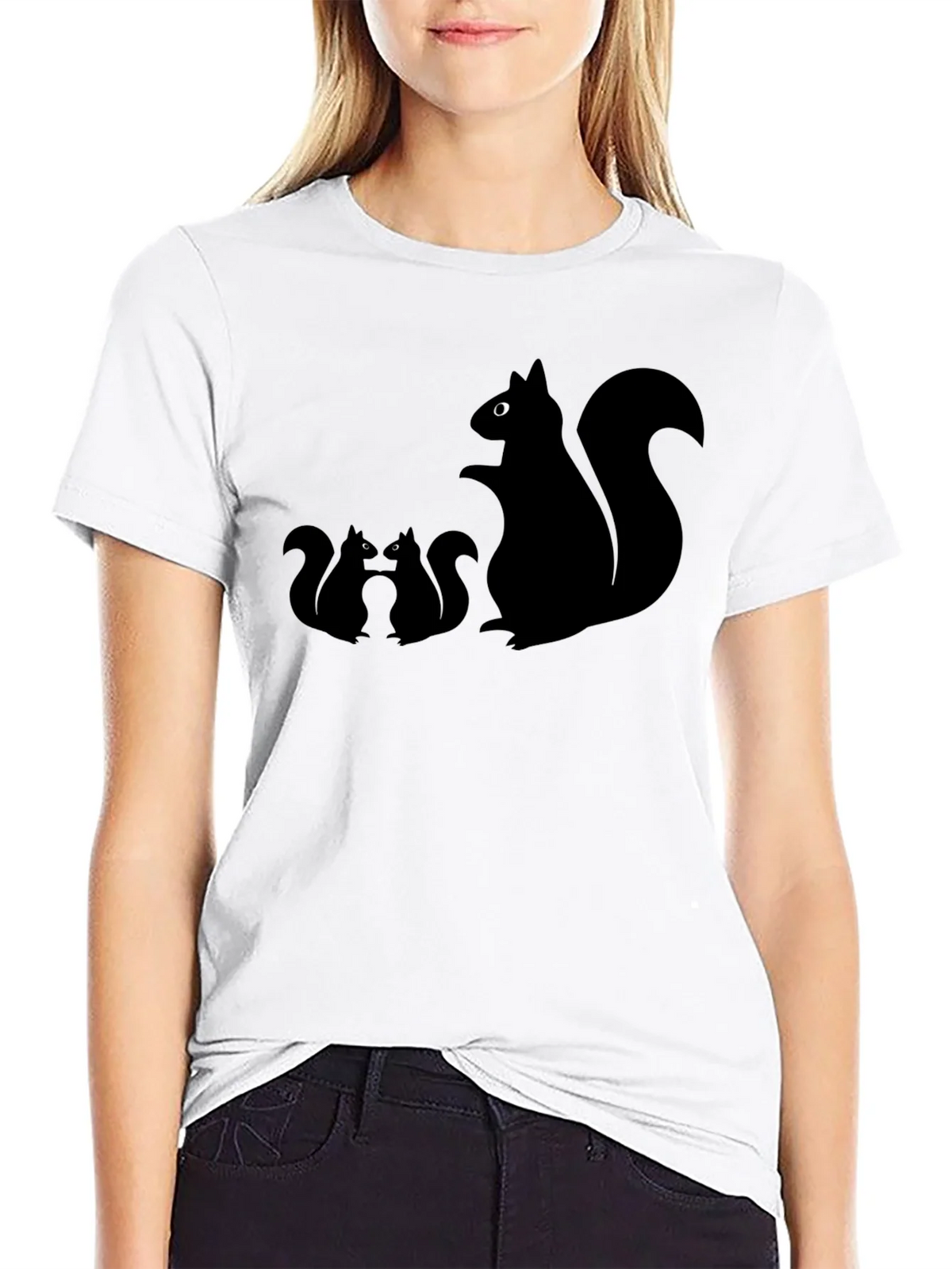 Squirrel T-Shirt - Black Graphic Tee product image 11