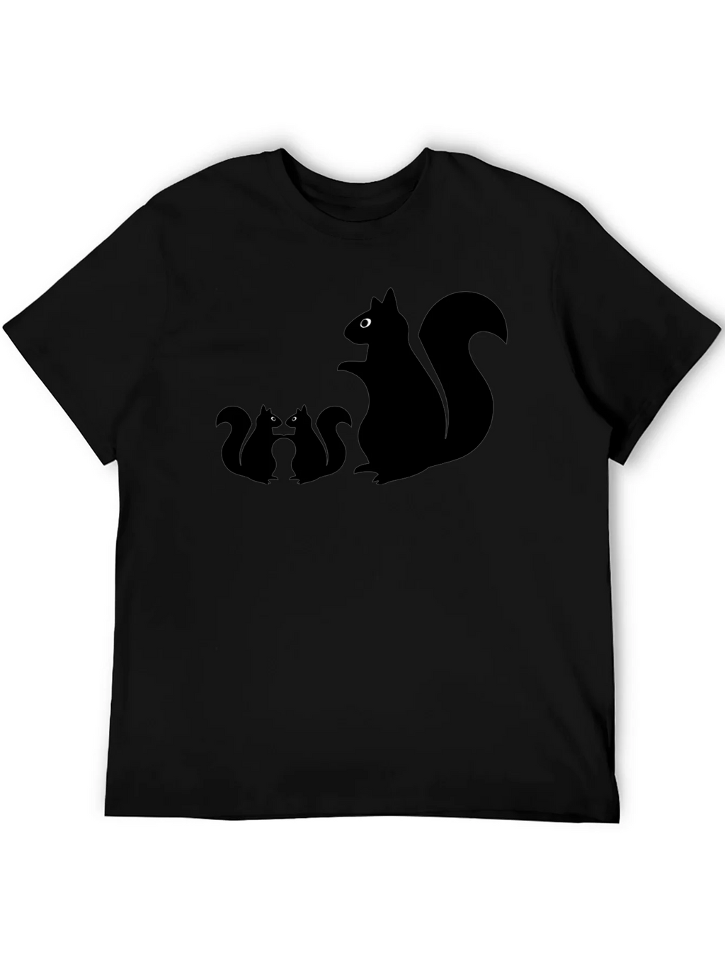 Squirrel T-Shirt - Black Graphic Tee product image 8