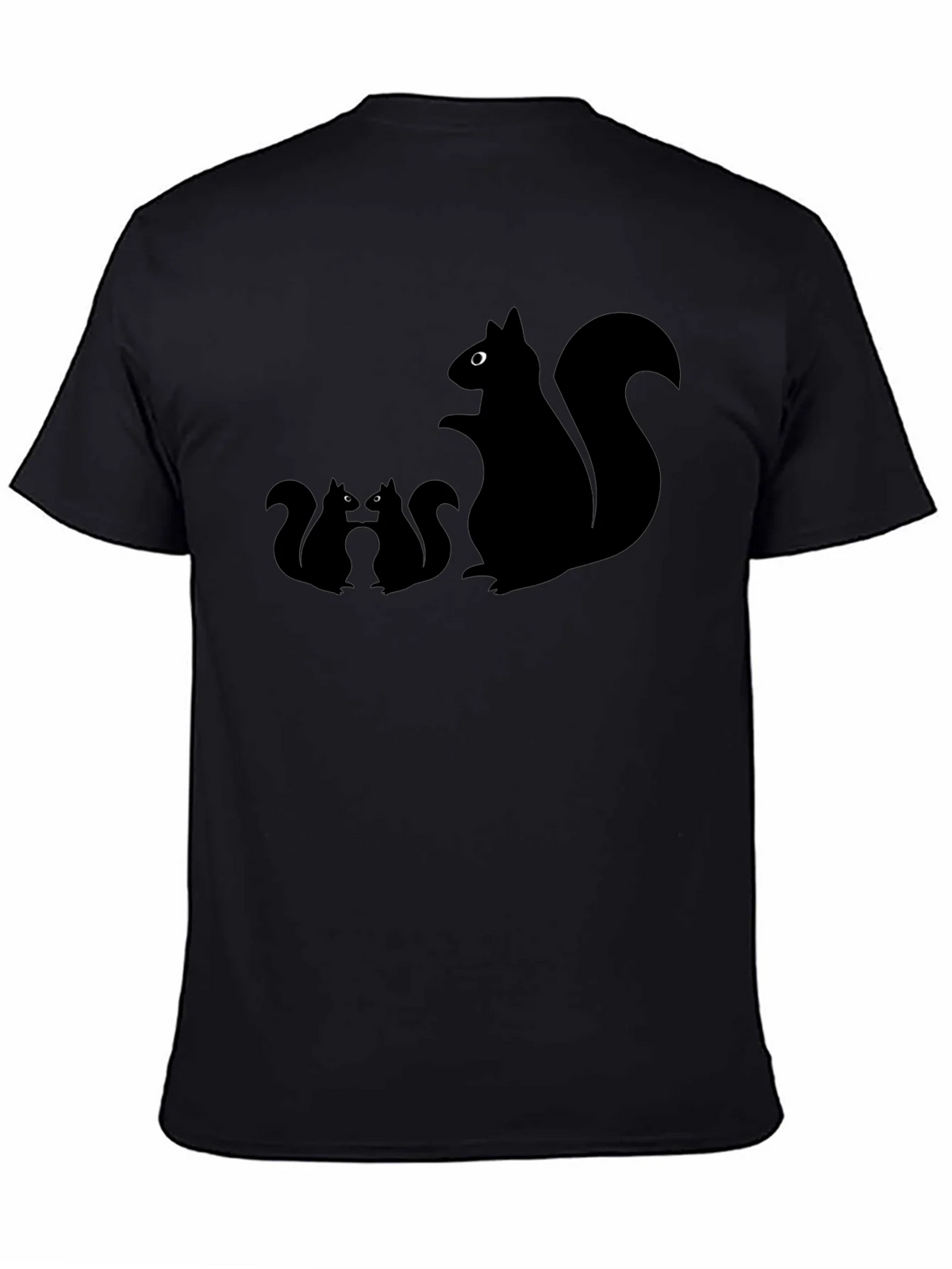 Squirrel T-Shirt - Black Graphic Tee product image 7
