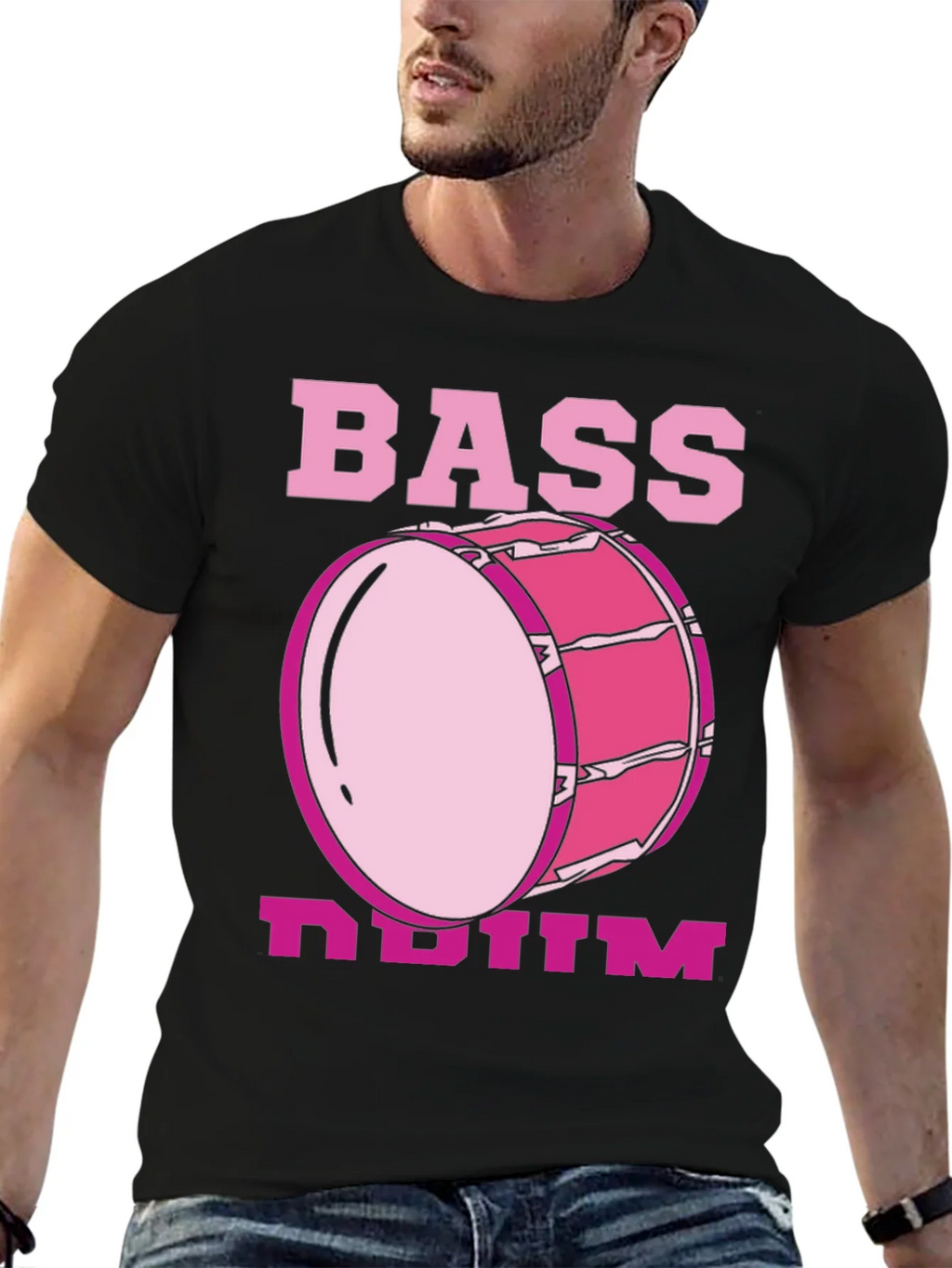 Bass Drum Graphic Tee - Music Lovers T-Shirt product image 9